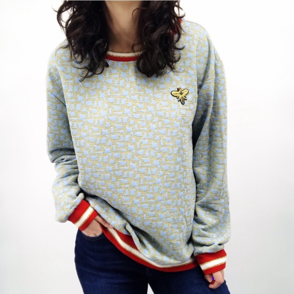 H&M Glitter Bee Sweatshirt